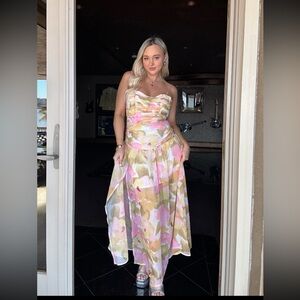 Floral Multicolor Maxi Dress